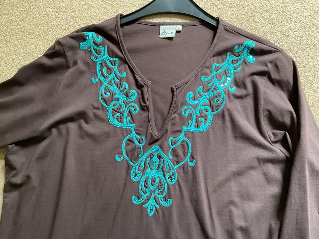 T shirt maat 50 Miss Etam, Kleding | Dames, Grote Maten, Ophalen of Verzenden, Zo goed als nieuw, Shirt of Top