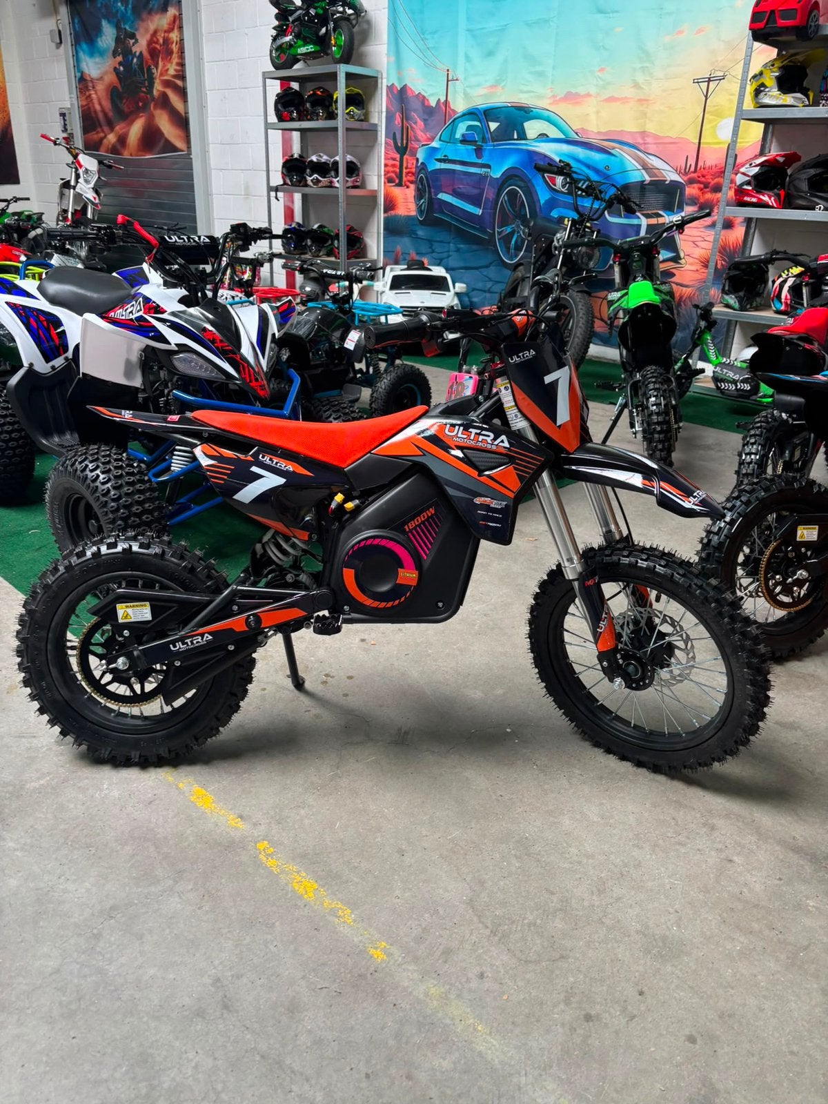 Nieuw Snelle Crosser Oranje Elektrisch 65km/h 1800W 48V, Kinderen en Baby's, Ophalen of Verzenden, Nieuw