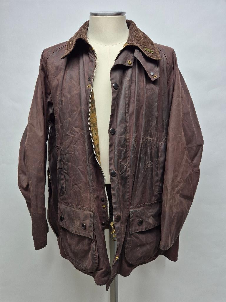 Barbour Beaufort wax jas, C48-122cm (XXL), Kleding | Heren, Barbour, Bruin, Overige maten, Ophalen of Verzenden
