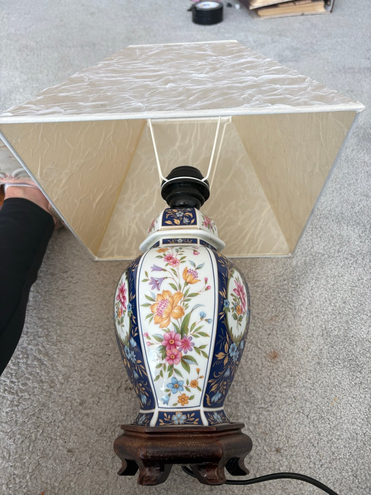 Japanse porseleinen Imari tafellamp, Ophalen