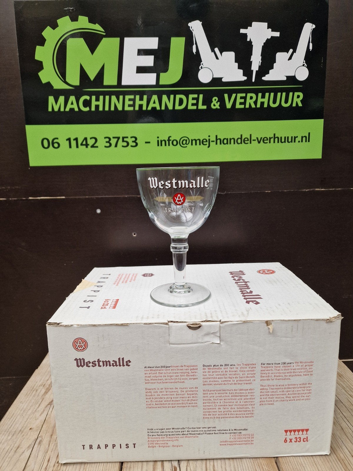 Westmalle Trappist bierglazen – 33 cl – 5 stuks, Verzamelen, Ophalen, Nieuw, Glas of Glazen, Overige merken
