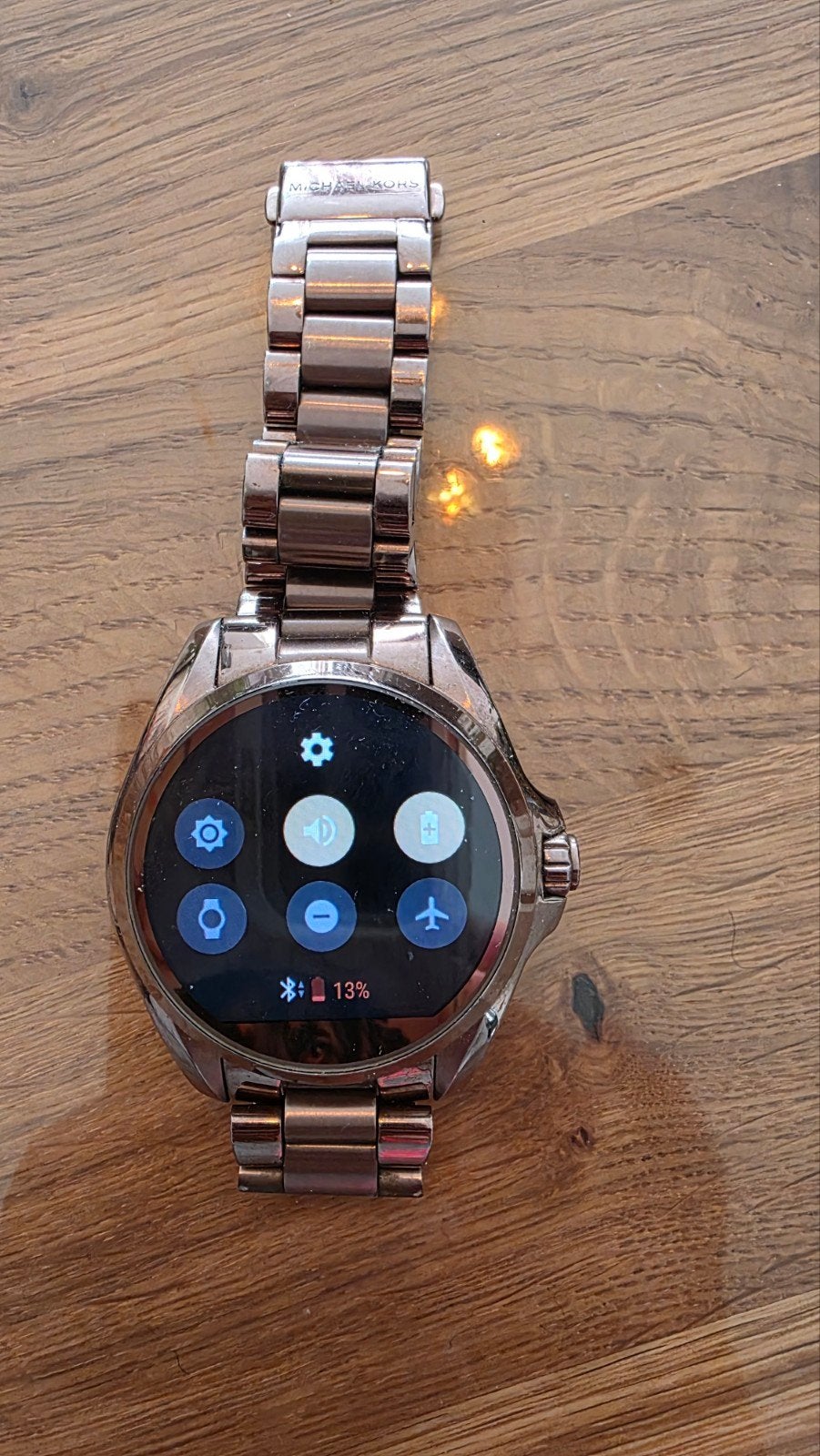 Michael Kors Smartwatch - Roségoud, Gebruikt, Michael Kors, Ophalen of Verzenden, Roze