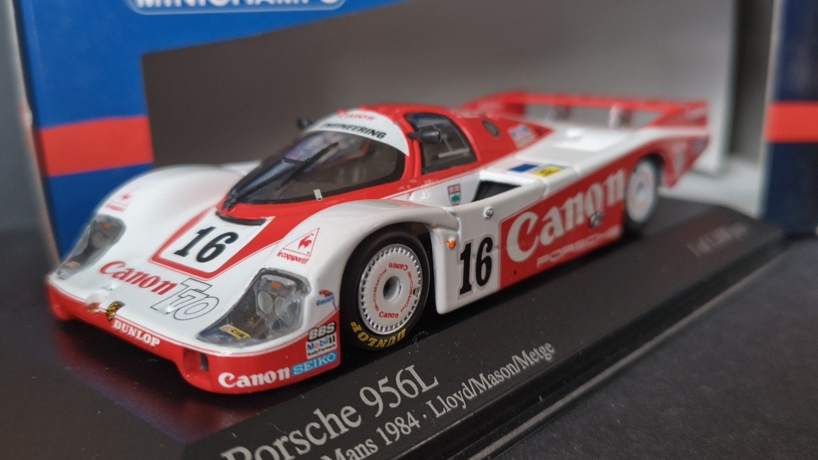 Porsche 956 L Canon  24h Le Mans 1984 1:43 Minichamps Pol, Auto, Verzenden, Nieuw, .