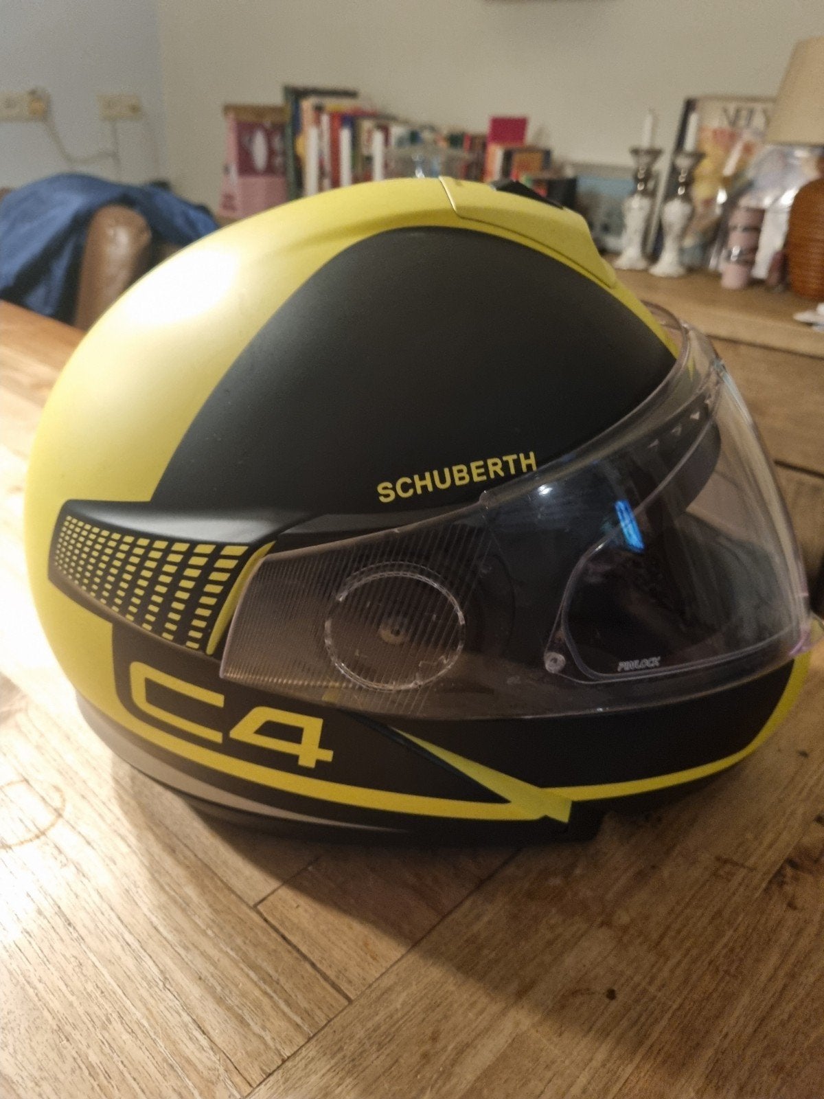 Schuberth C4 Systeemhelm Maat L met SC1 Communicatie, Systeemhelm, L, Tweedehands, Ophalen