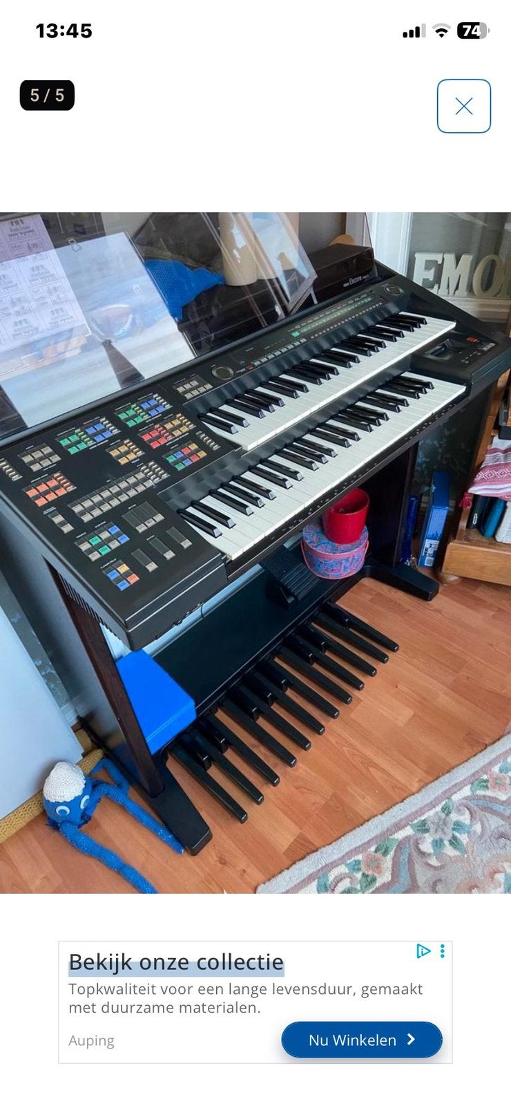 Ruilen, Muziek en Instrumenten, Ophalen, Zo goed als nieuw, 2 klavieren, Orgel