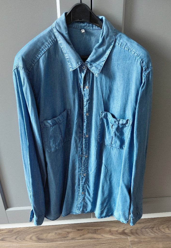 spijkerblouse dames, Kleding | Dames, Blauw, Maat 46/48 (XL) of groter, Ophalen of Verzenden, Zo goed als nieuw