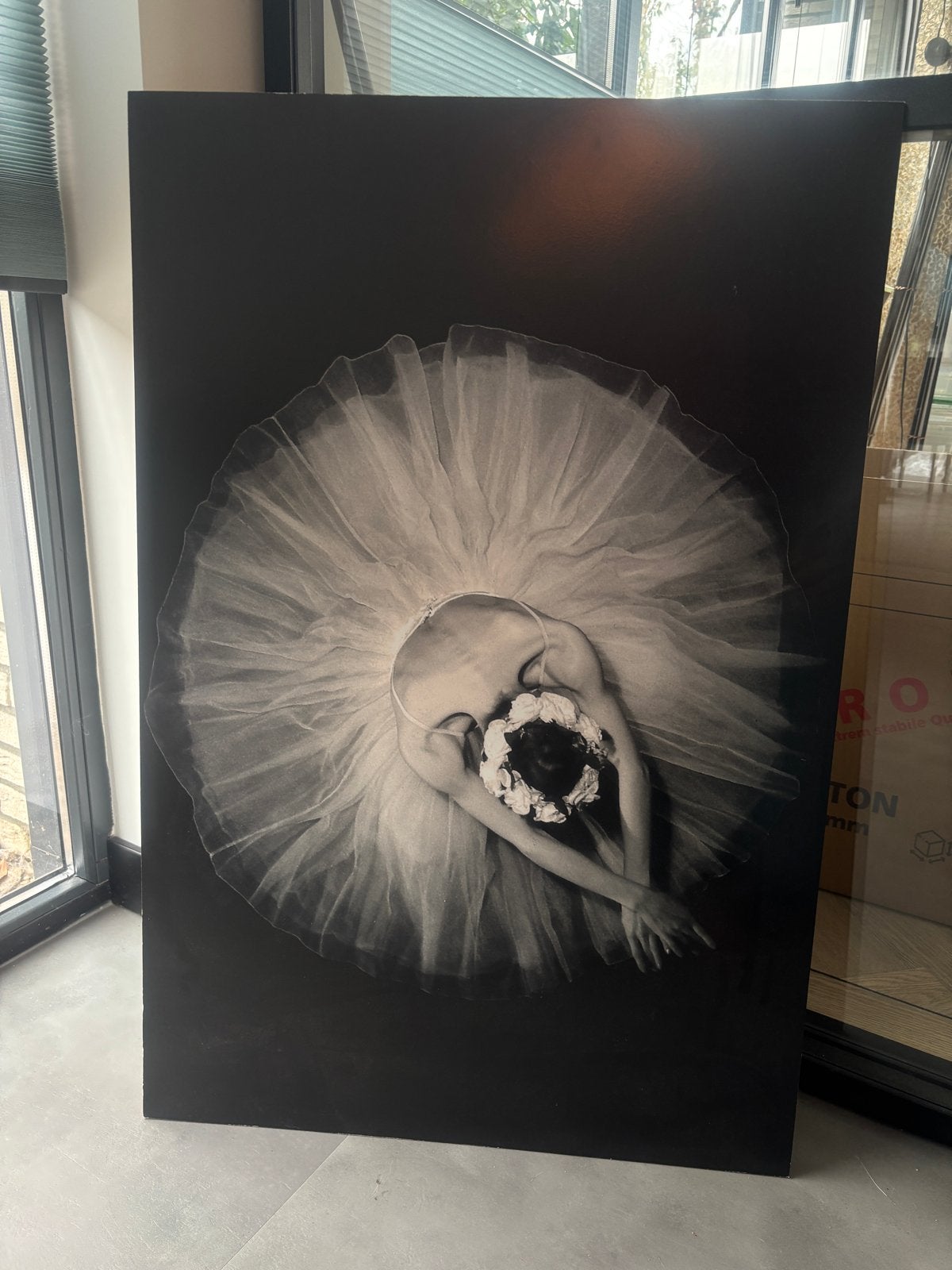 Grote zwart-wit foto van ballerina, Ophalen, Zo goed als nieuw, Foto of Poster, 75 – 100