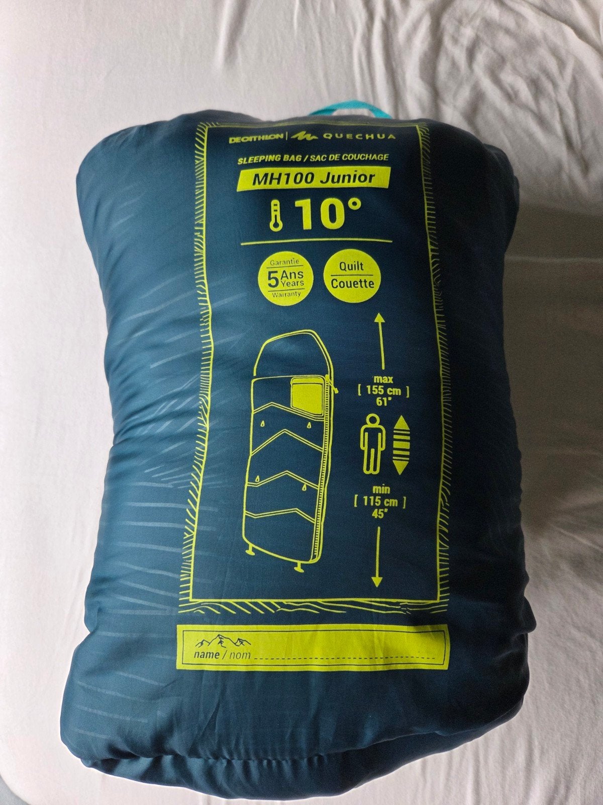 Quechua MH100 Junior Slaapzak 10C, Ophalen of Verzenden