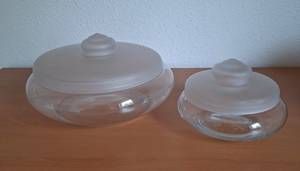 2 glazen schalen Leerdam, Antiek en Kunst, Ophalen of Verzenden