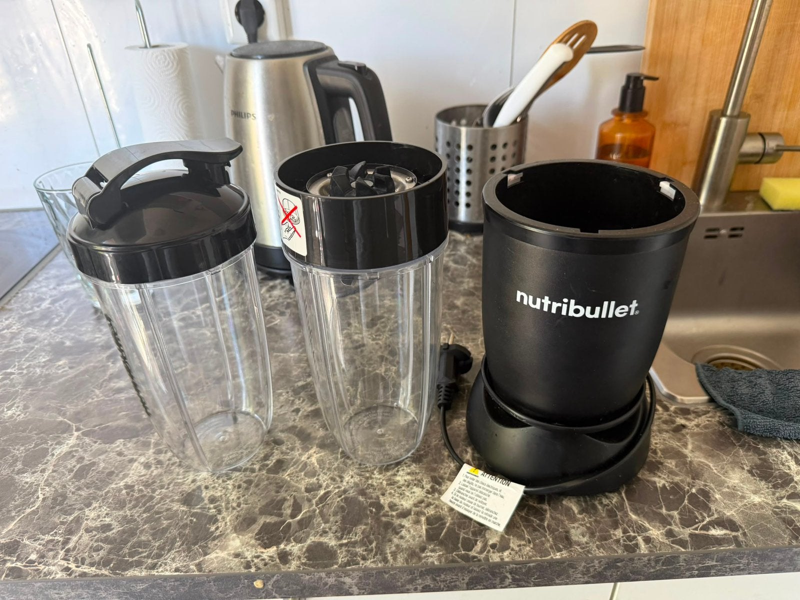 Nutribullet pro exclusive black, Ophalen of Verzenden, Zo goed als nieuw, Blender