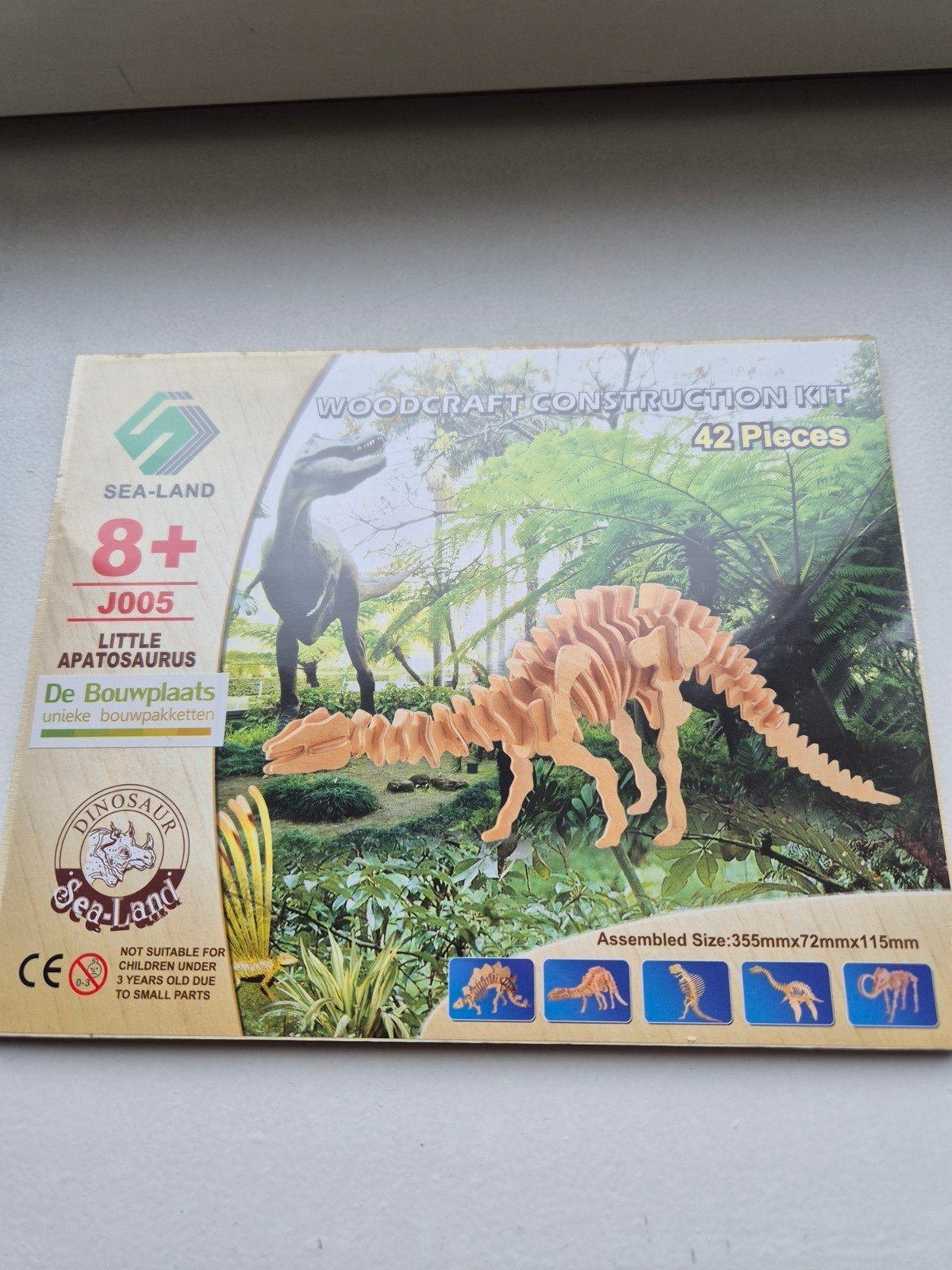 Houten Apatosaurus Bouwpakket - Sea-Land Woodcraft Kit, Ophalen of Verzenden