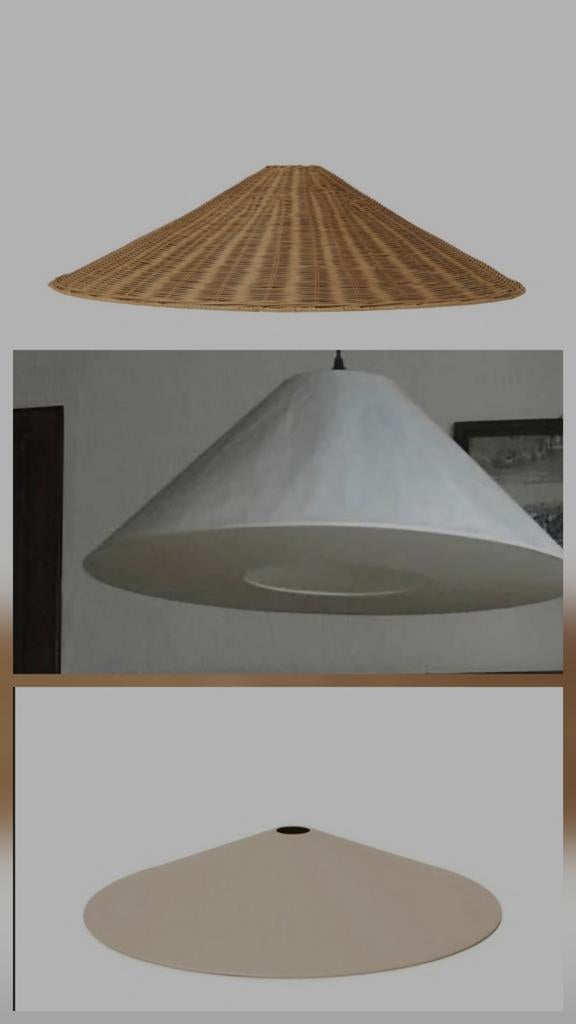 GEZOCHT - grote lage lampenkap voor vloerlamp, Huis en Inrichting, Lampen | Lampenkappen, Ophalen, Gebruikt, Overige kleuren, Rond
