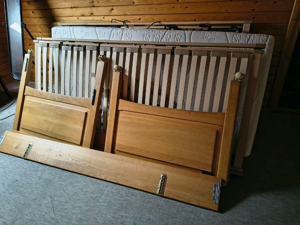Bed met verstelbare bodem, Huis en Inrichting, Ophalen, Gebruikt, Tweepersoons, 180 cm