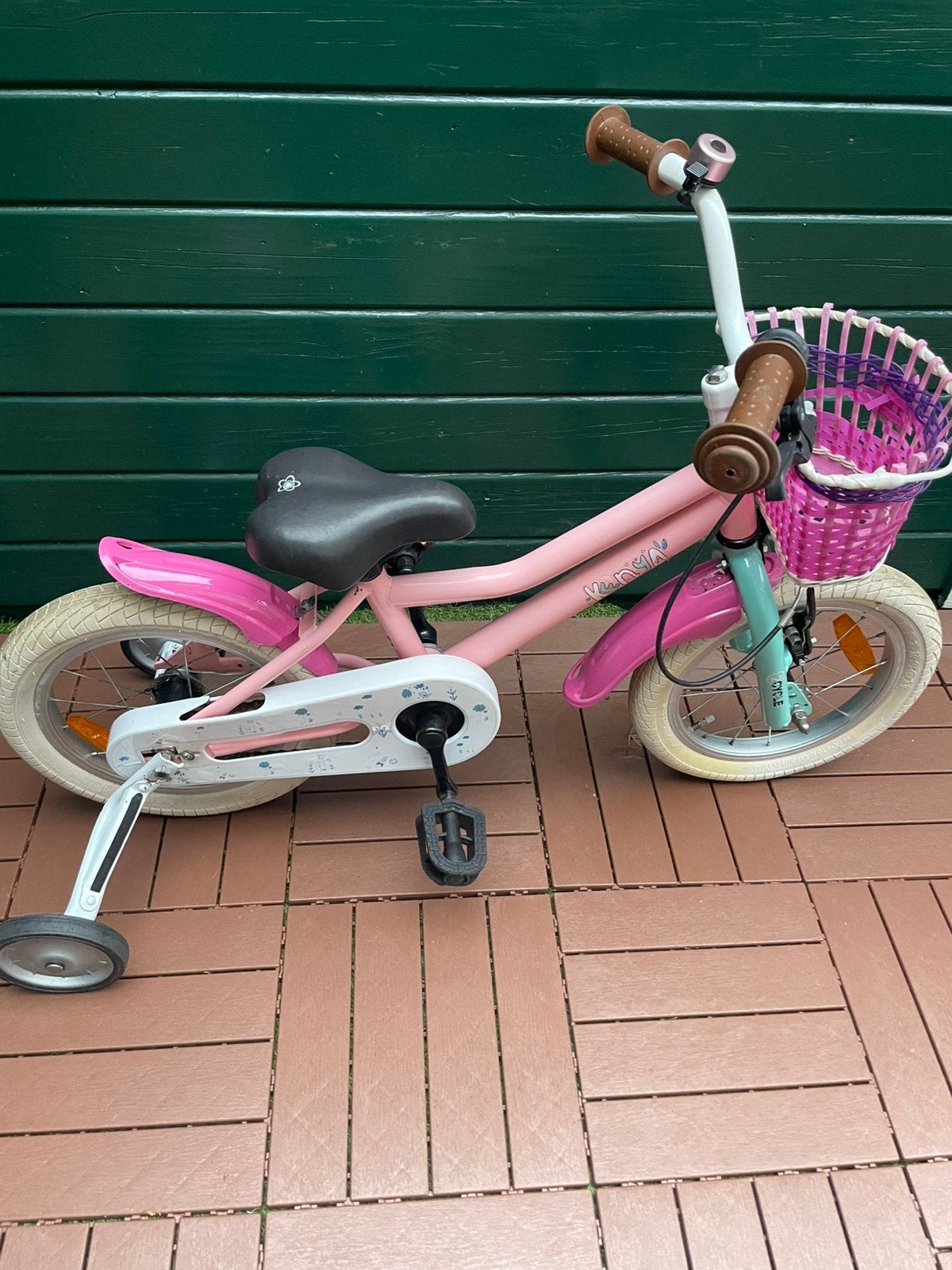 Mooie meisjes fiets, Ophalen of Verzenden, Zo goed als nieuw, 14 inch of minder, Handrem