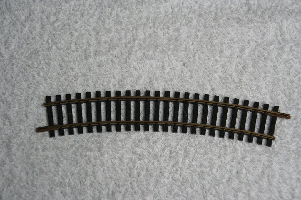 Fleischmann HO 6032, 1/2 gebogen rail, 15. R2=415 MM, Gelijkstroom, Fleischmann, Rails, Ophalen of Verzenden