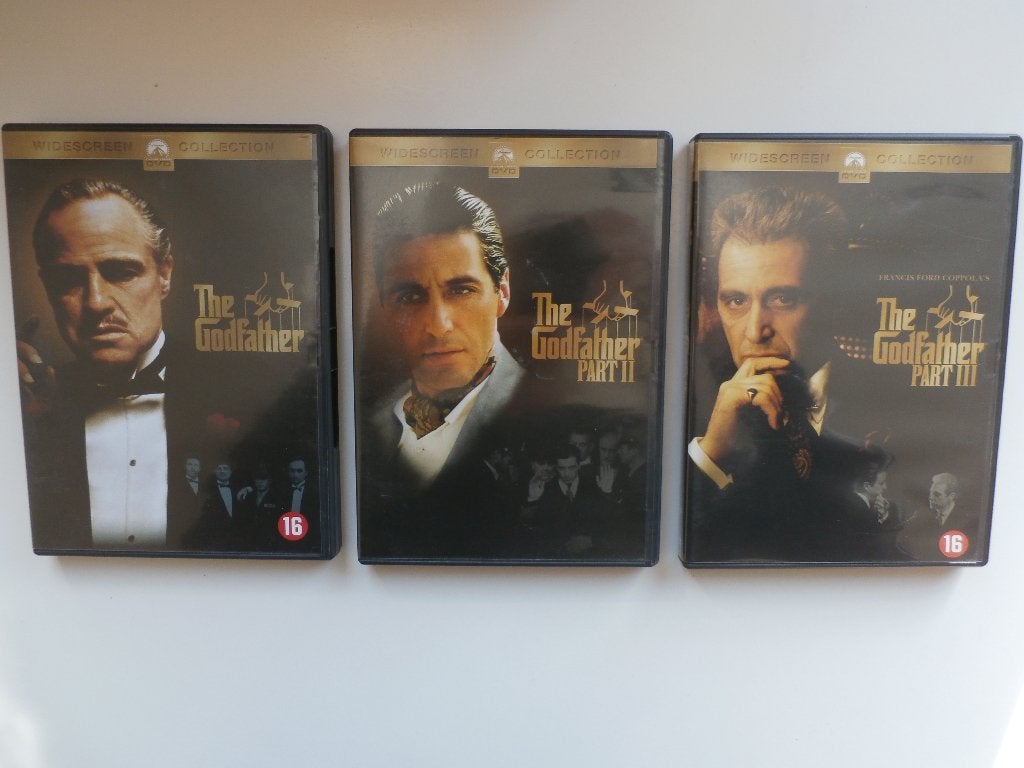 The Godfather + The Godfather II + The Godfather III + 6,-, Alle leeftijden, Ophalen of Verzenden, 1960 tot 1980, Zo goed als nieuw