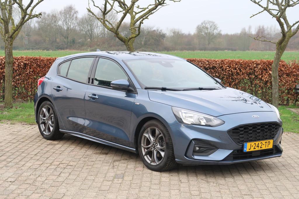 Ford Focus 1.0 EcoBoost Titanium Business Nieuwe apk, Gebruikt, Met garantie (alle), Blauw, Bedrijf