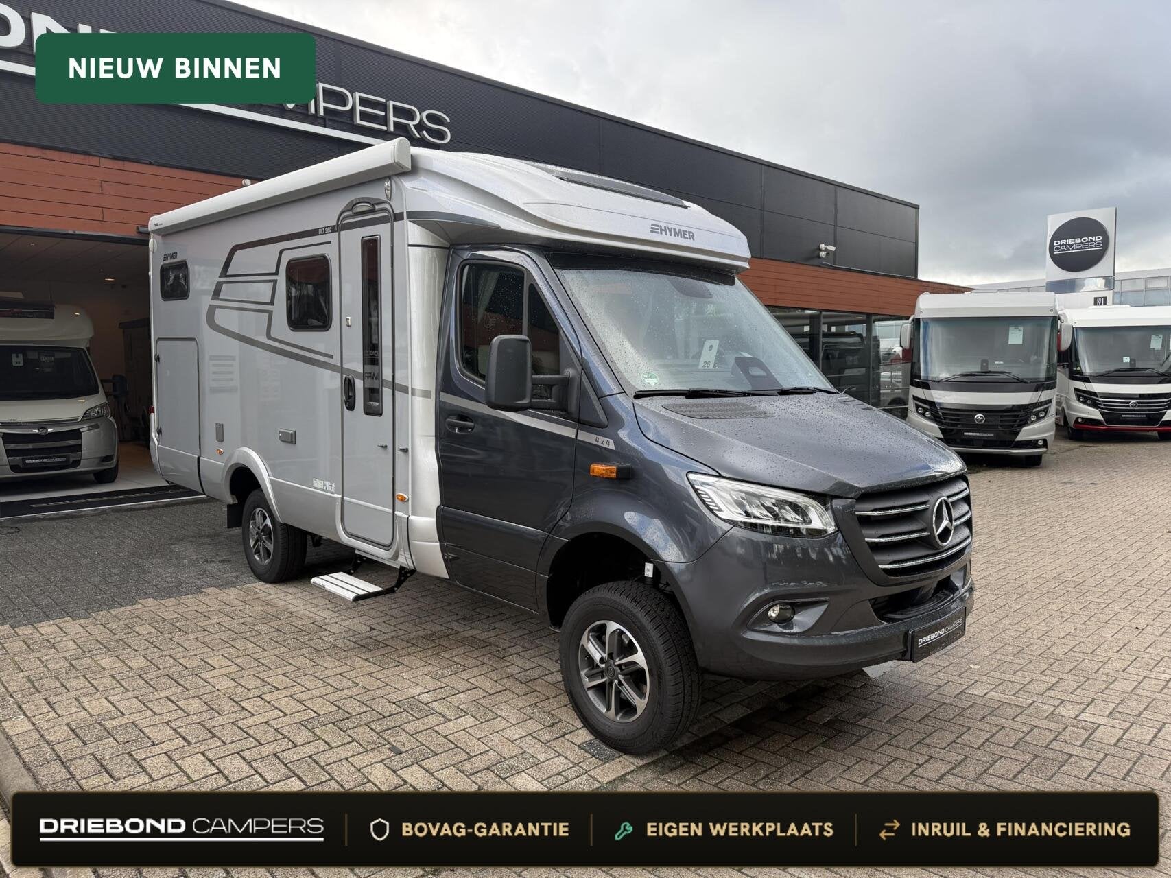 Hymer ML-T 580 4X4 190PK Lithium Luchtvering Levelsysteem Al, Automaat, Airconditioning, 6 tot 7 meter, Bedrijf