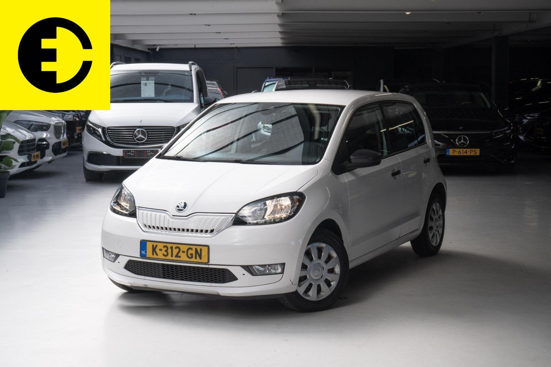 Skoda Citigo e-iV EV Ambition | SOH 91,2% | Comfortstoelen, Auto's, 83 pk, Stof, Zwart, Wit