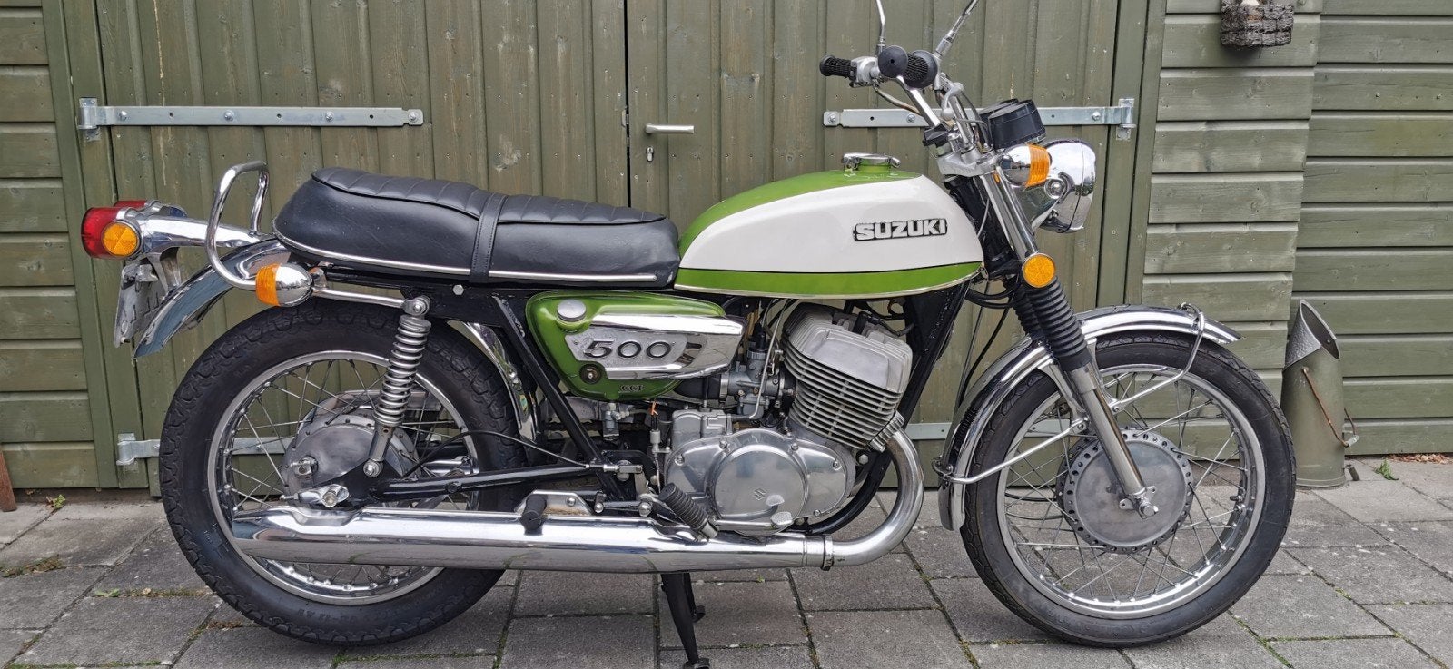Suzuki T500 bouwjaar 1972. In mooie originele staat., Motoren, Motoren | Oldtimers