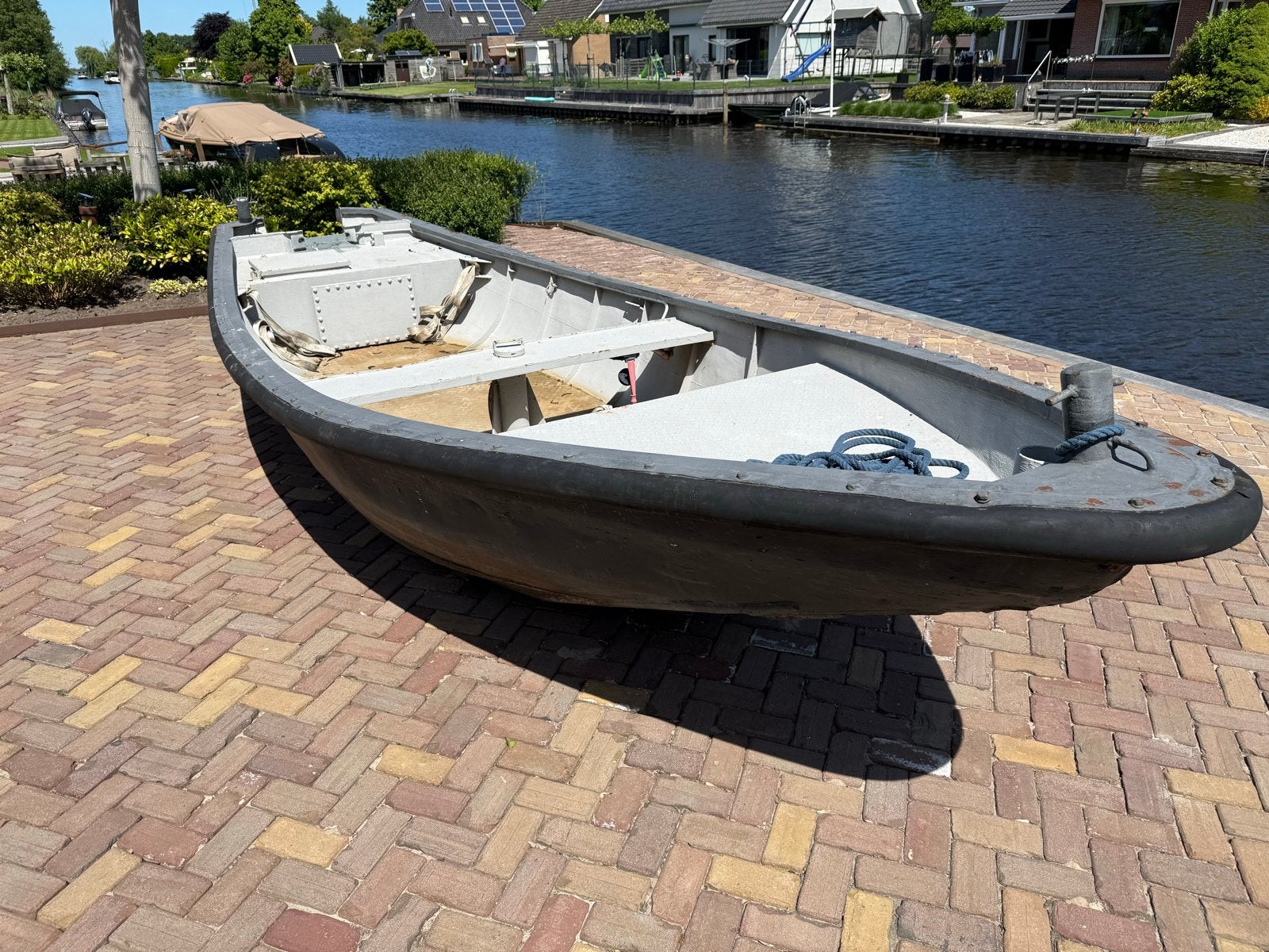 Robuuste Visboot , vlet ,sloep stalen, Watersport en Boten, Ophalen, Gebruikt, 6 m, Vlet