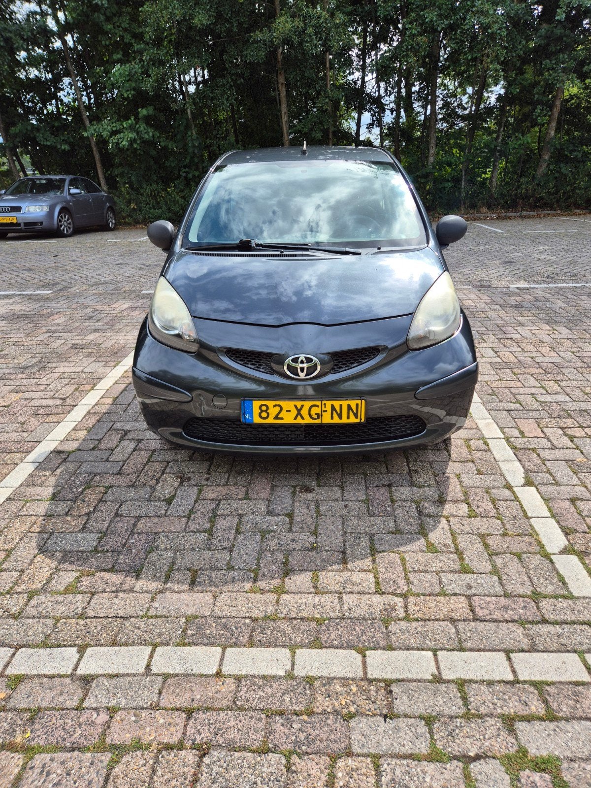 Toyota Aygo 1.0 12V Vvt-i 3DRS MMT 2007 Grijs NAP!!✅️, Voorwielaandrijving, Stof, Zwart, 4 stoelen