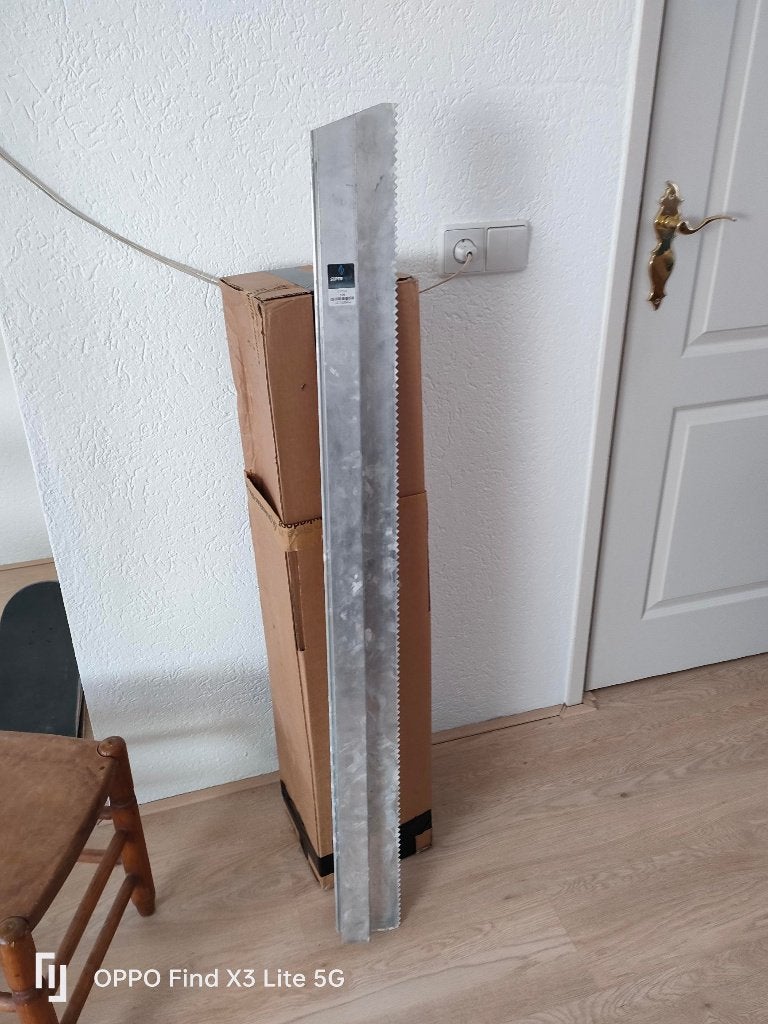 Getande rij 125 cm aluminium, Doe-het-zelf en Verbouw, Verzenden, Gebruikt, Overige typen, Overige merken