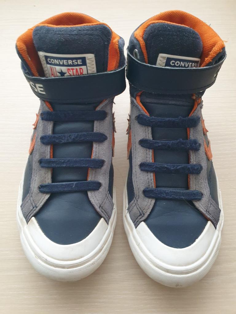 Converse All Star sneakers maat 32 - Blauw/Oranje, Gebruikt, Converse, Jongen of Meisje, Schoenen