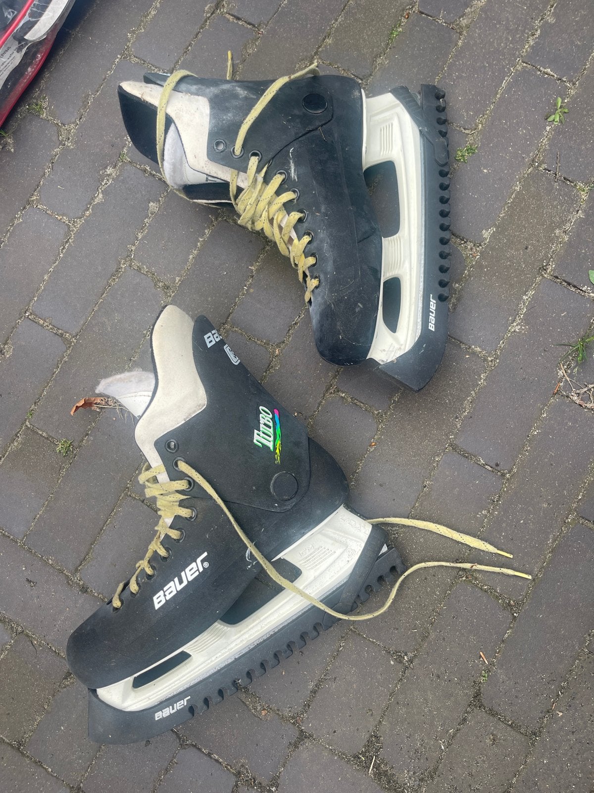 Bauer Turbo ijshockeyschaatsen - Maat 9, Ophalen of Verzenden, Gebruikt, IJshockeyschaatsen, Bauer