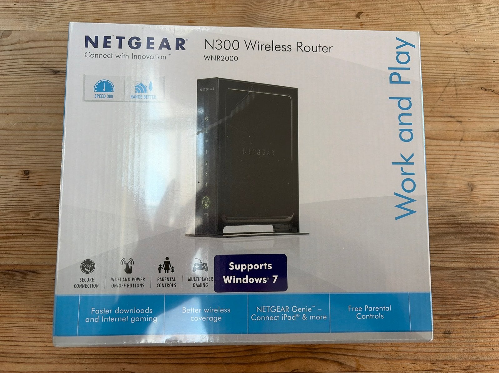 NETGEAR N300 WNR2000 Draadloze Router - Nieuw in doos, Ophalen, Nieuw, Router