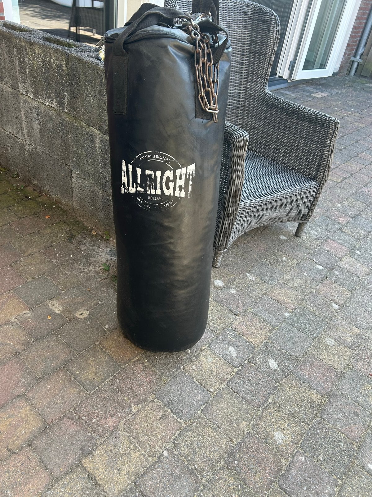 Allright bokszak - Zwart, professioneel, Sport en Fitness, Ophalen, Gebruikt, Bokszak