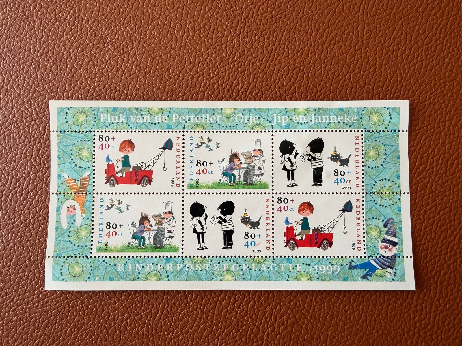 Kinderpostzegels 1999 - Pluk, Otje, Jip en Janneke, Postzegels en Munten, Postzegels | Nederland, Ophalen of Verzenden, Na 1940
