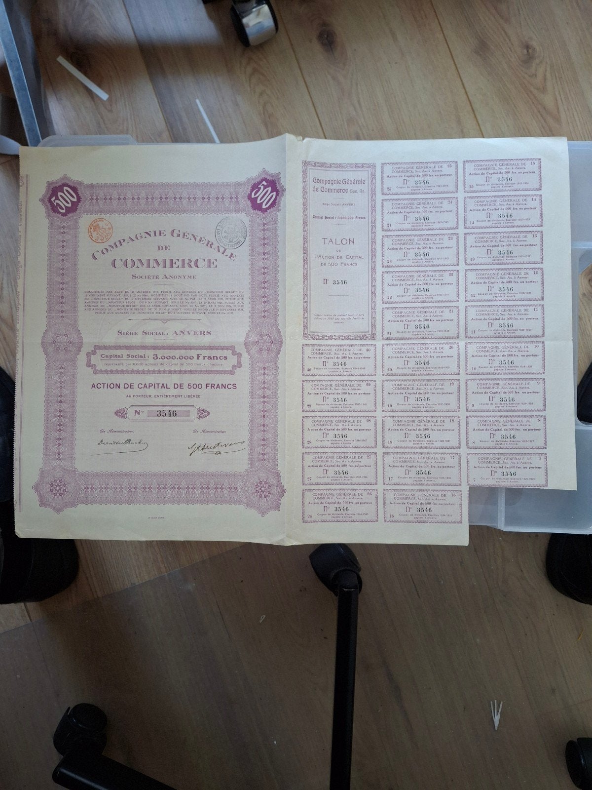Historisch aandeel Compagnie Generale de Commerce, Ophalen of Verzenden, Voor 1920, Aandeel