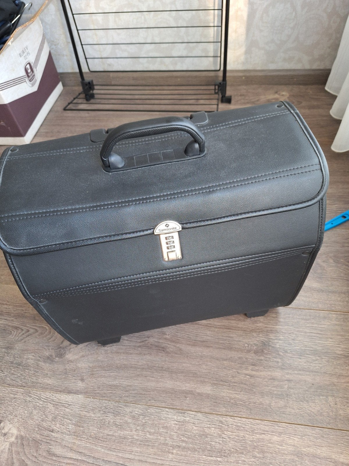 Samsonite Aktetas op Wieltjes - Zwart, Gebruikt, Ophalen