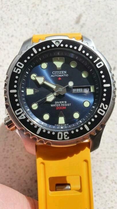 Citizen Promaster NY0040 Automatic Diver – duikhorloge, Staal, Kunststof, Ophalen of Verzenden, Zo goed als nieuw