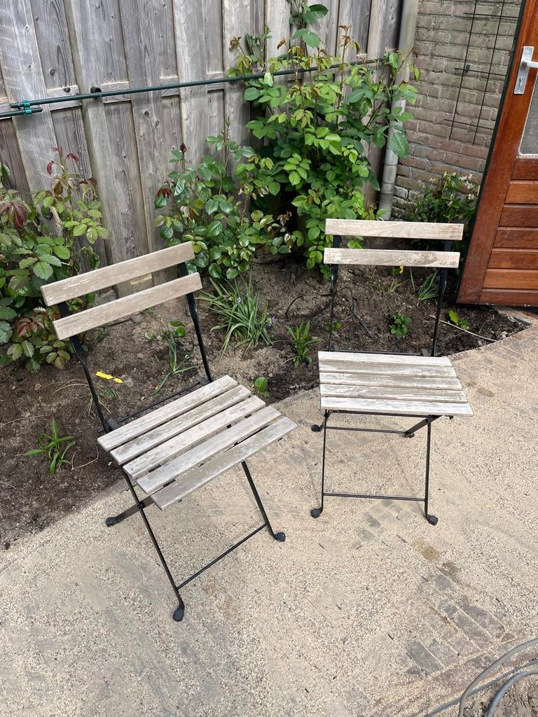 2 houten inklapbare tuinstoelen | Ikea Tarno, Ophalen, Gebruikt, Hout, Inklapbaar