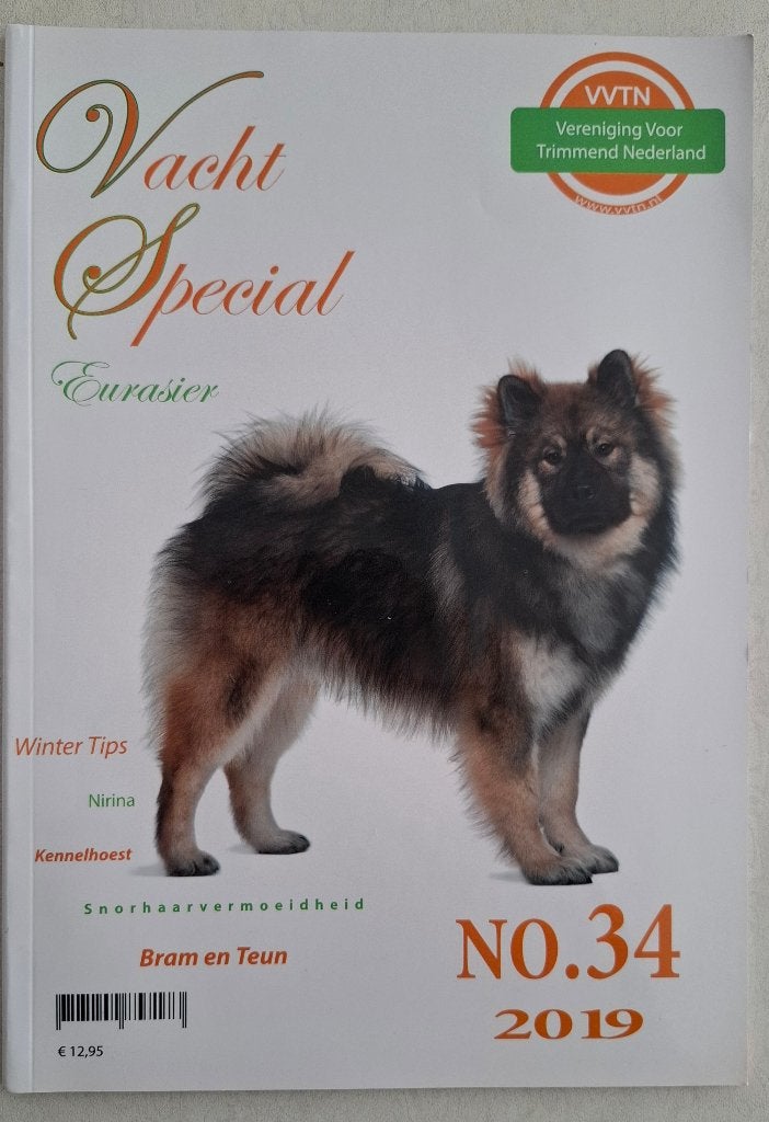 Vacht Speciaal 2019 nr 34 Eurasier Vakblad Trimmend Nederl, Ophalen of Verzenden, Nieuw, Honden