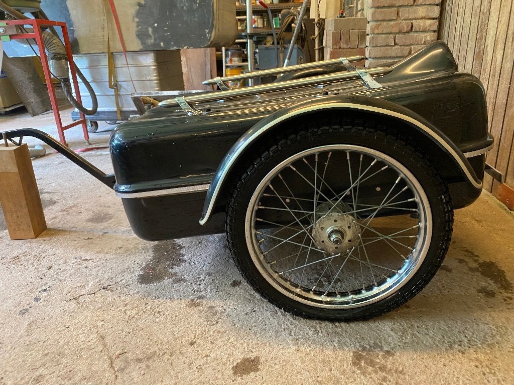 unieke fietskar fietsaanhanger, Ophalen, Zo goed als nieuw, Aanhangfiets