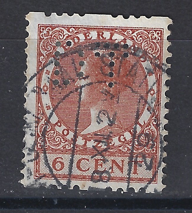 Roltanding 7 gebruikt PERFIN DT : 1925 Speciale aanbieding, Ophalen of Verzenden, T/m 1940, Gestempeld