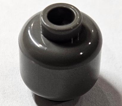 Lego Dark Gray Minifigure, Head (Plain), Gebruikt, Overige thema's, Lego, Overige typen