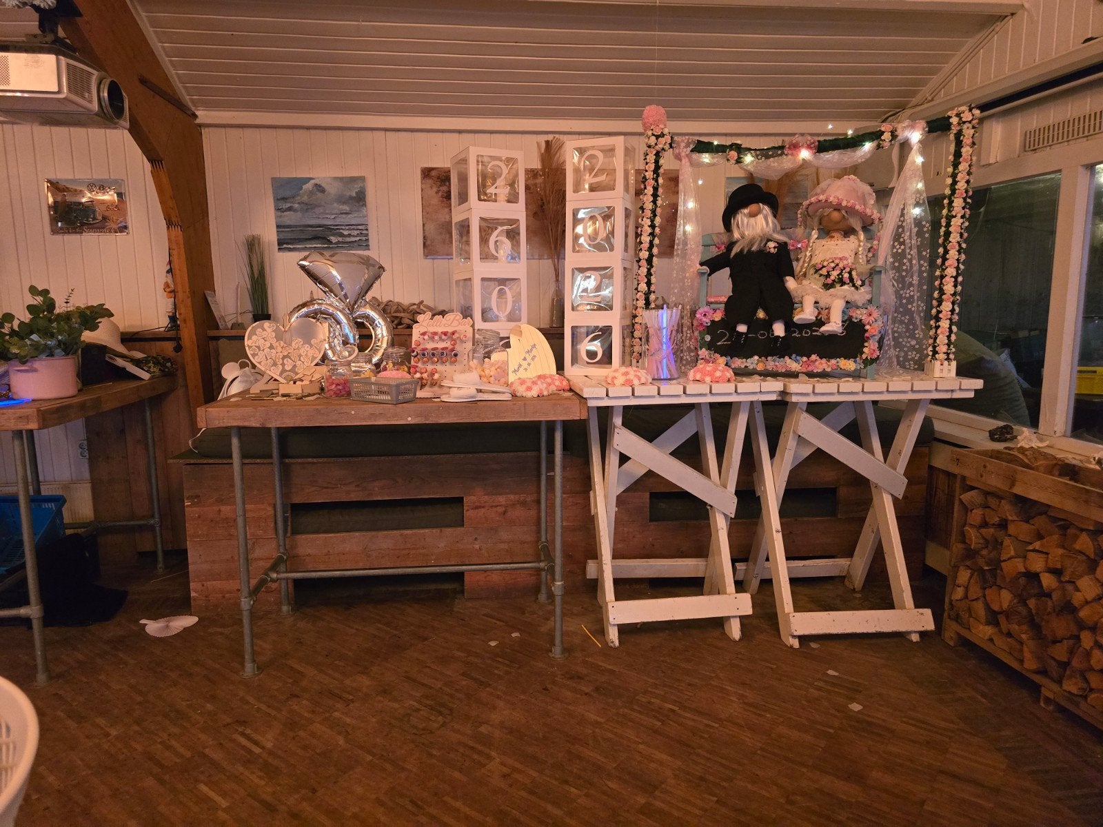 Feestdecoratie voor bruiloft of jubileum, Ophalen, Versiering, Geboorte of Huwelijk
