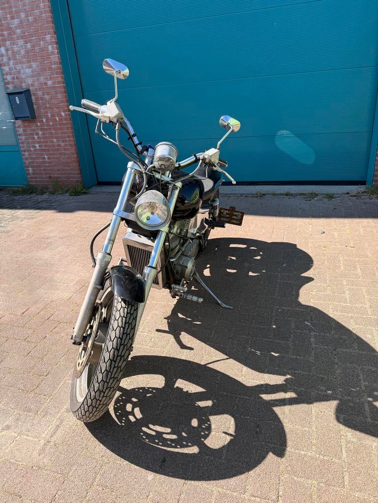 Zwarte Chopper Motorfiets - Klassieke Stijl, Particulier, Gebruikt, Chopper