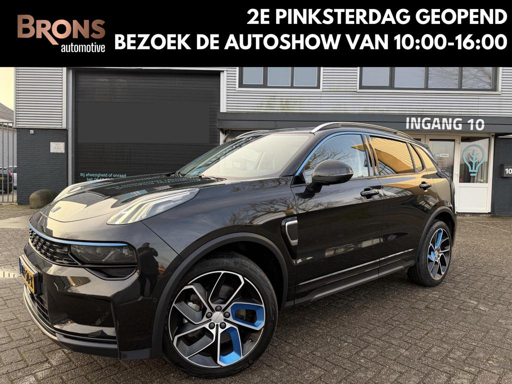 Lynk & Co 01 1.5 memory stoel l 360 l Pano, Auto's, Stof, Euro 6, Zwart, Plug-in hybride