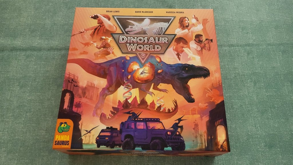 Dinosaur World, inclusief Insert en Kickstarter Jeeples, Een of twee spelers, Ophalen of Verzenden, Nieuw, Pandasaurus Games