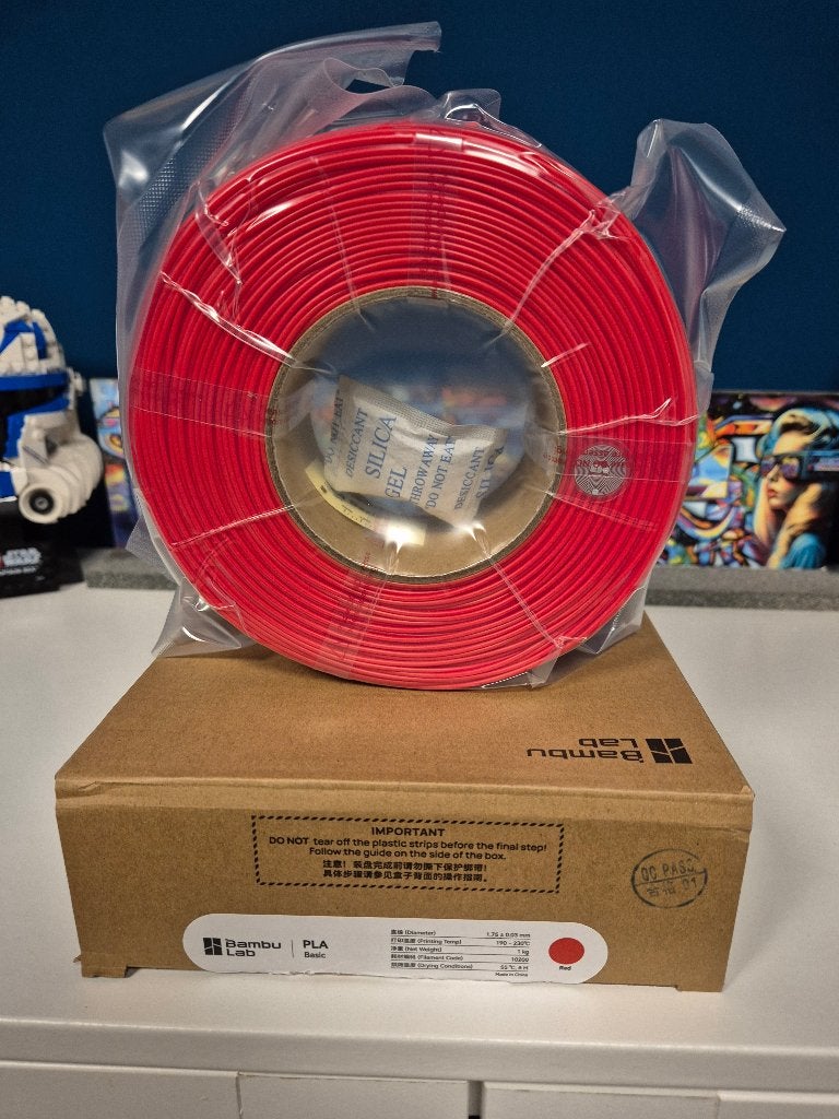 Bambu Lab PLA Basic Rood Filament 1.75mm 1kg Nieuw, Computers en Software, 3D-printerbenodigheden, Nieuw, Filamentrollen, Ophalen of Verzenden