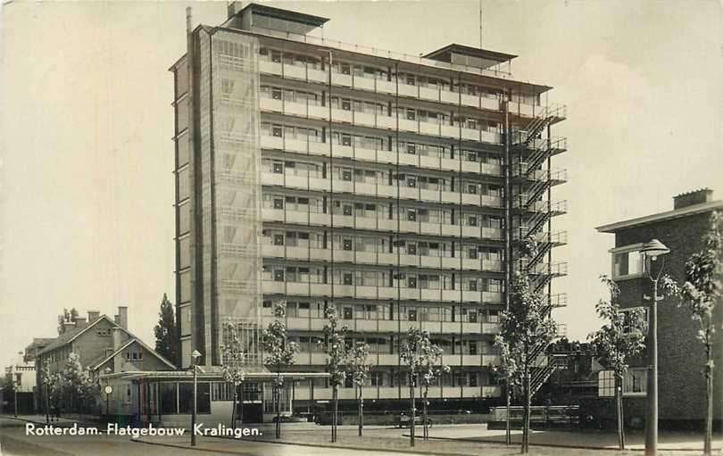 380-871-003 Rotterdam Flatgebouw Kralingen, Verzamelen, Verzenden, Voor 1920, Zuid-Holland