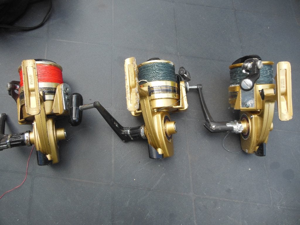 3 X Daiwa Gold Zeemolen (Liefst alles in 1 Koop), Ophalen of Verzenden, Gebruikt, Molen