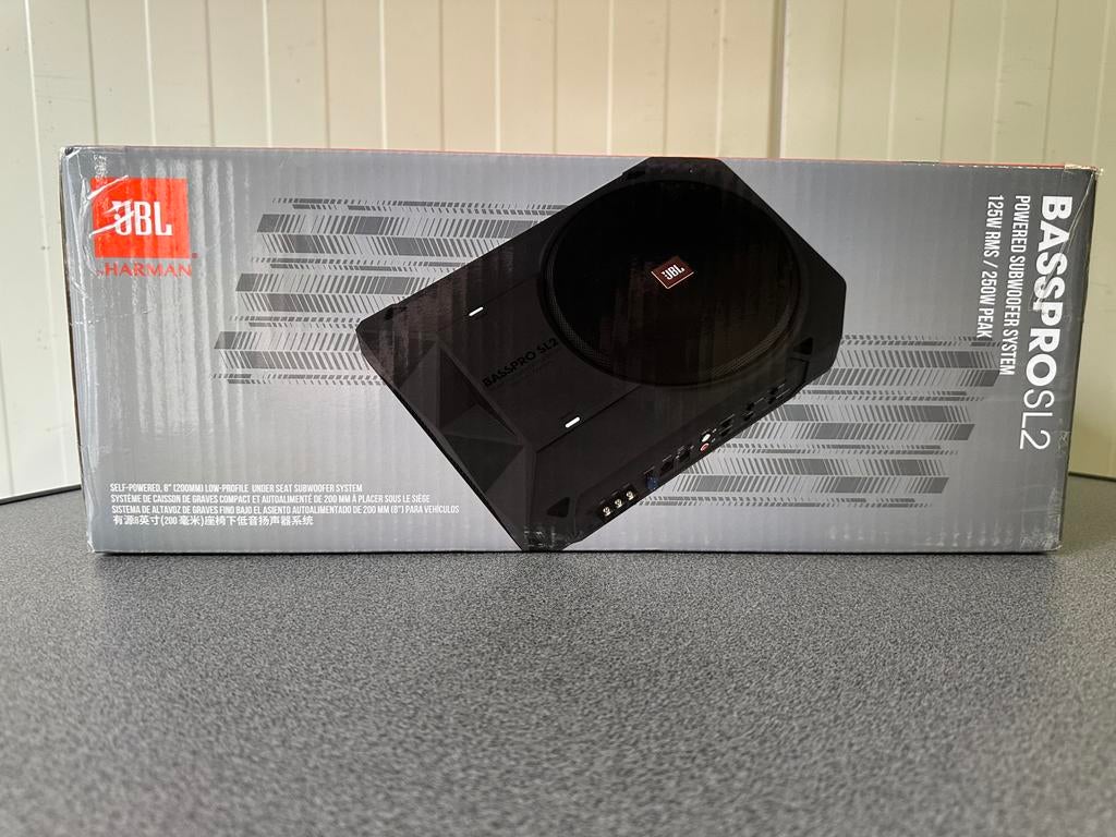 JBL BassPro SL2 - Subwoofer - 125 W onder de stoel, Ophalen of Verzenden, Zo goed als nieuw