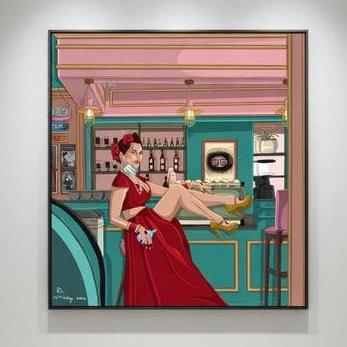 Divasyal-Covidbride 1(2021 .1/1Art), Antiek en Kunst, Kunst | Overige Kunst, Verzenden