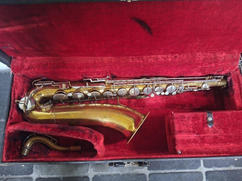 The Martin Imperial tenorsax volledig gereviseerd, Muziek en Instrumenten, Ophalen of Verzenden, Gebruikt, Tenor, Met koffer